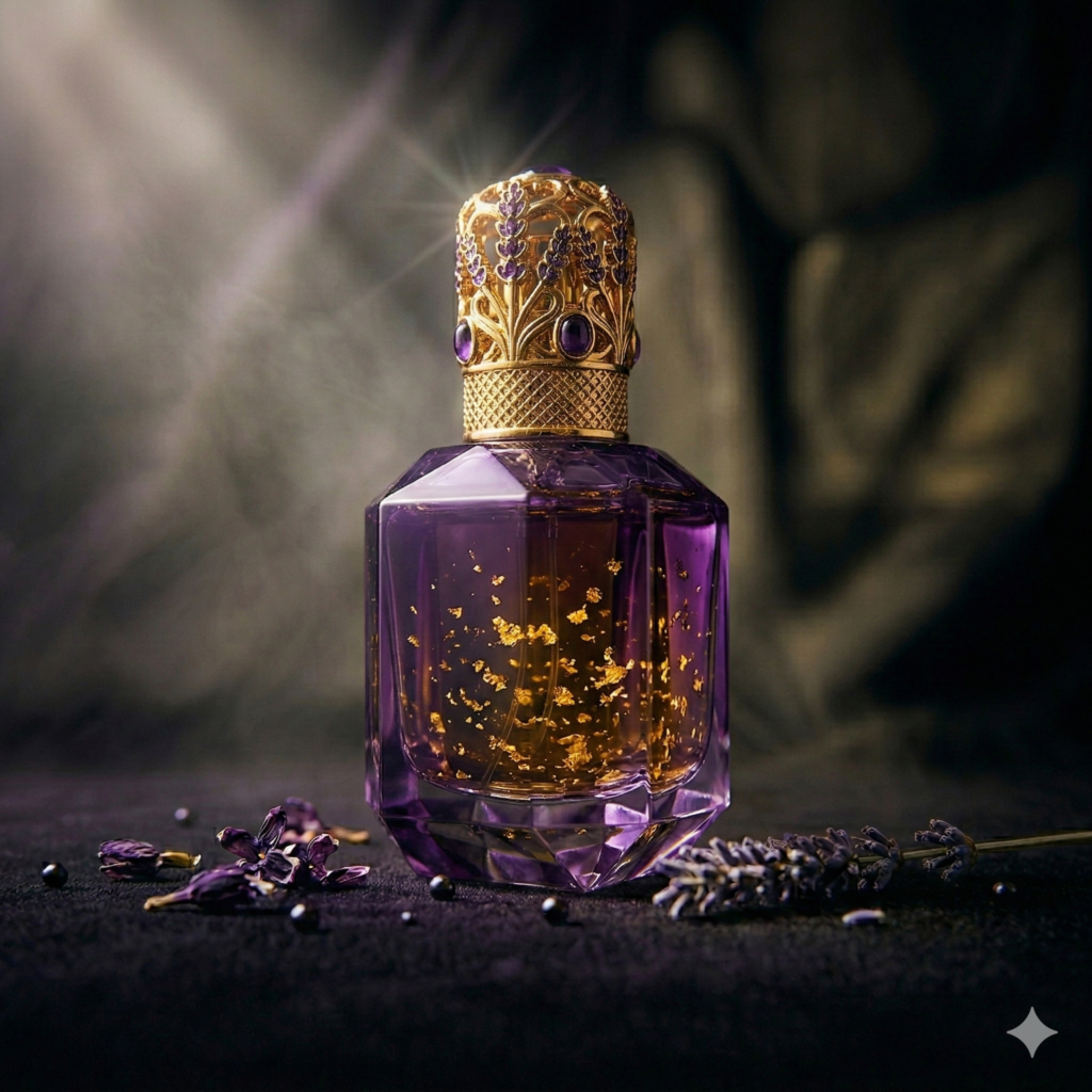 ezzra perfume bottle with laveneder flowers | Best long lasting perfume in India